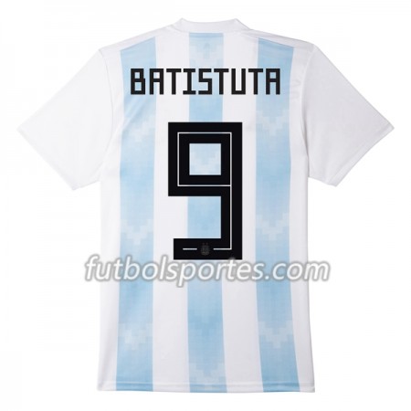 Camisetas Argentina Batistuta 9 Primera Equipacion Mundial 2018